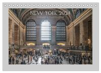 New York – Von Brooklyn zur Grand Central Station (Tischkalender 2024 DIN A5 quer), CALVENDO Monatskalender