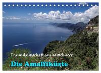 Traumlandschaft am Mittelmeer: Die Amalfiküste (Tischkalender 2024 DIN A5 quer), CALVENDO Monatskalender