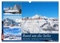 Sella Ronda (Wandkalender 2024 DIN A3 quer), CALVENDO Monatskalender