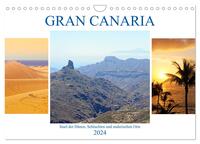 Gran Canaria - Insel der Dünen, Schluchten und malerischen Orte (Wandkalender 2024 DIN A4 quer), CALVENDO Monatskalender