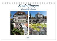 Sindelfingen - Historische Altstadt (Tischkalender 2024 DIN A5 quer), CALVENDO Monatskalender