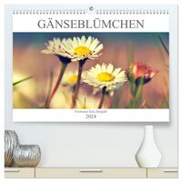 Gänseblümchen Poesie (hochwertiger Premium Wandkalender 2024 DIN A2 quer), Kunstdruck in Hochglanz