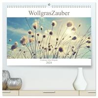 Wollgraszauber (hochwertiger Premium Wandkalender 2024 DIN A2 quer), Kunstdruck in Hochglanz