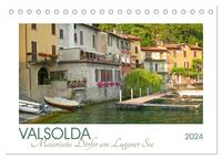 Valsolda. Malerische Dörfer am Luganer See (Tischkalender 2024 DIN A5 quer), CALVENDO Monatskalender