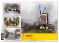 Brügge, die Perle von Flandern (Wandkalender 2024 DIN A2 quer), CALVENDO Monatskalender