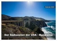 Der Südwesten der USA - Rundreise (Wandkalender 2024 DIN A2 quer), CALVENDO Monatskalender