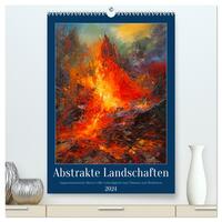 Abstrakte Landschaften (hochwertiger Premium Wandkalender 2024 DIN A2 hoch), Kunstdruck in Hochglanz