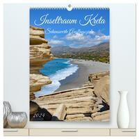 Inseltraum Kreta - Sehenswerte Ausflugsziele (hochwertiger Premium Wandkalender 2024 DIN A2 hoch), Kunstdruck in Hochglanz