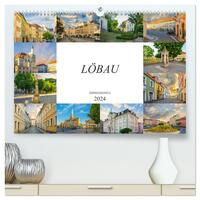 Löbau Impressionen (hochwertiger Premium Wandkalender 2024 DIN A2 quer), Kunstdruck in Hochglanz