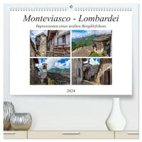 Monteviasco - Lombardei (hochwertiger Premium Wandkalender 2024 DIN A2 quer), Kunstdruck in Hochglanz
