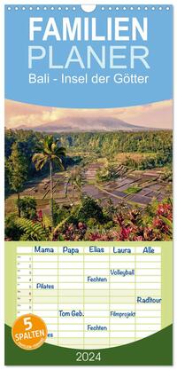 Familienplaner 2024 - Bali - Insel der Götter mit 5 Spalten (Wandkalender, 21 x 45 cm) CALVENDO