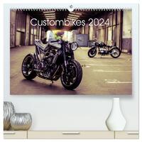 Custombikes 2024 (hochwertiger Premium Wandkalender 2024 DIN A2 quer), Kunstdruck in Hochglanz