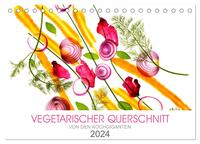 VEGETARISCHER QUERSCHNITT (Tischkalender 2024 DIN A5 quer), CALVENDO Monatskalender