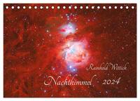 Nachthimmel (Tischkalender 2024 DIN A5 quer), CALVENDO Monatskalender