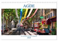 Agde - die schwarze Perle des Languedoc (Wandkalender 2024 DIN A4 quer), CALVENDO Monatskalender