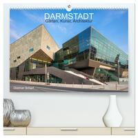 Darmstadt – Gärten, Kunst, Architektur (hochwertiger Premium Wandkalender 2024 DIN A2 quer), Kunstdruck in Hochglanz