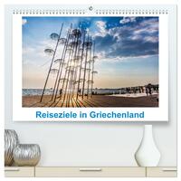 Reiseziele in Griechenland (hochwertiger Premium Wandkalender 2024 DIN A2 quer), Kunstdruck in Hochglanz