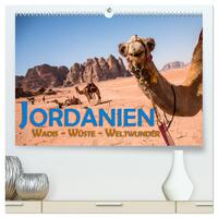 Jordanien - Wadis - Wüste - Weltwunder (hochwertiger Premium Wandkalender 2024 DIN A2 quer), Kunstdruck in Hochglanz