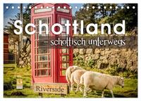 Schottland – schottisch unterwegs (Tischkalender 2024 DIN A5 quer), CALVENDO Monatskalender