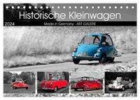 Historische Kleinwagen Made in Germany ART GALERIE (Tischkalender 2024 DIN A5 quer), CALVENDO Monatskalender