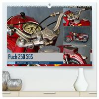 Puch 250 SGS Motorrad - Oldie aus Österreich (hochwertiger Premium Wandkalender 2024 DIN A2 quer), Kunstdruck in Hochglanz