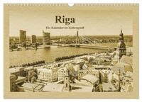 Riga – Ein Kalender im Zeitungsstil (Wandkalender 2024 DIN A3 quer), CALVENDO Monatskalender