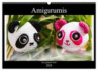 Amigurumi - Die gehäkelte Welt (Wandkalender 2024 DIN A3 quer), CALVENDO Monatskalender