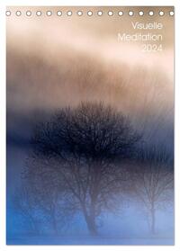 Visuelle Meditation - Glühende Wipfel (Tischkalender 2024 DIN A5 hoch), CALVENDO Monatskalender
