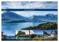 Bellevue Schweiz (Wandkalender 2024 DIN A2 quer), CALVENDO Monatskalender