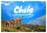 Chile - Land voller Kontraste (Wandkalender 2024 DIN A3 quer), CALVENDO Monatskalender