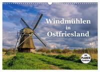 Windmühlen in Ostfriesland (Wandkalender 2024 DIN A3 quer), CALVENDO Monatskalender