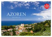 Azoren - São Miguel (Wandkalender 2024 DIN A3 quer), CALVENDO Monatskalender