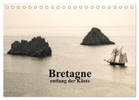 Bretagne entlang der Küste (Tischkalender 2024 DIN A5 quer), CALVENDO Monatskalender