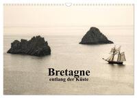 Bretagne entlang der Küste (Wandkalender 2024 DIN A3 quer), CALVENDO Monatskalender