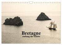 Bretagne entlang der Küste (Wandkalender 2024 DIN A4 quer), CALVENDO Monatskalender
