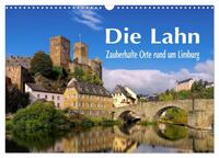 Die Lahn - Zauberhafte Orte rund um Limburg (Wandkalender 2024 DIN A3 quer), CALVENDO Monatskalender