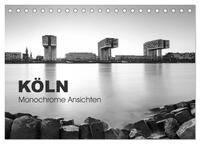Köln - monochrome Ansichten (Tischkalender 2024 DIN A5 quer), CALVENDO Monatskalender