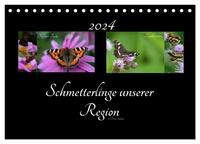 Schmetterlinge unserer Region (Tischkalender 2024 DIN A5 quer), CALVENDO Monatskalender