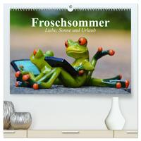 Froschsommer. Liebe, Sonne und Urlaub (hochwertiger Premium Wandkalender 2024 DIN A2 quer), Kunstdruck in Hochglanz