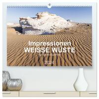 Impressionen - Weiße Wüste (hochwertiger Premium Wandkalender 2024 DIN A2 quer), Kunstdruck in Hochglanz