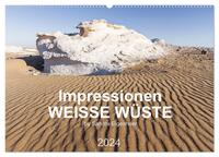 Impressionen - Weiße Wüste (Wandkalender 2024 DIN A2 quer), CALVENDO Monatskalender