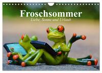 Froschsommer. Liebe, Sonne und Urlaub (Wandkalender 2024 DIN A4 quer), CALVENDO Monatskalender