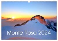 Monte Rosa (Wandkalender 2024 DIN A3 quer), CALVENDO Monatskalender
