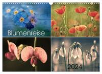 Blumenreise 2024 (Wandkalender 2024 DIN A3 quer), CALVENDO Monatskalender