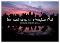 Tempel rund um Angkor Wat (Wandkalender 2024 DIN A3 quer), CALVENDO Monatskalender