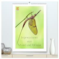 Impressionen aus Wald und Wiese (hochwertiger Premium Wandkalender 2024 DIN A2 hoch), Kunstdruck in Hochglanz