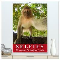 Selfies. Tierische Selbstportraits (hochwertiger Premium Wandkalender 2024 DIN A2 hoch), Kunstdruck in Hochglanz