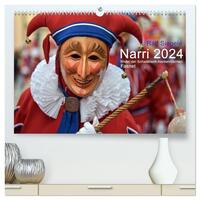 Narri 2024 Bilder der Schwäbisch-Alemannischen Fasnet (hochwertiger Premium Wandkalender 2024 DIN A2 quer), Kunstdruck in Hochglanz