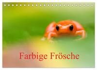 Farbige Frösche (Tischkalender 2024 DIN A5 quer), CALVENDO Monatskalender