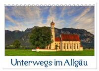 Unterwegs im Allgäu (Tischkalender 2024 DIN A5 quer), CALVENDO Monatskalender
